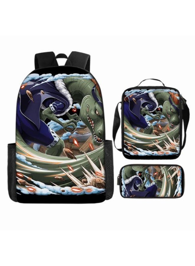 عام أحدث نموذج عالمي من الكرتون طباعة ثلاثة قطعة حقيبة مجموعة ( الطلاب ، الأطفال ، الأصدقاء ، نزهة ، تسلق الجبال ، الخ . ) - Image 2