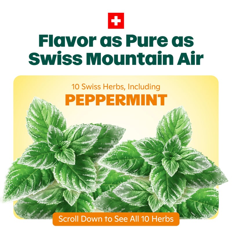 Ricola MAX Throat Care Honey Lemon Drops with Extra Menthol Liquid Center - Maximum Cough and Sore Throat Relief for Cold & Flu Symptoms - 34 Count - Herbal Lozenges - Image 3