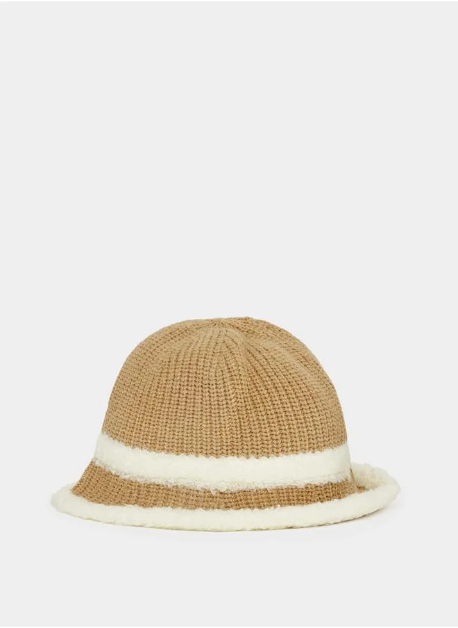 Styli Two Stripe Crochet Hat