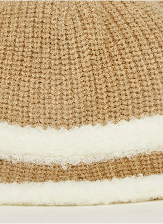 Styli Two Stripe Crochet Hat