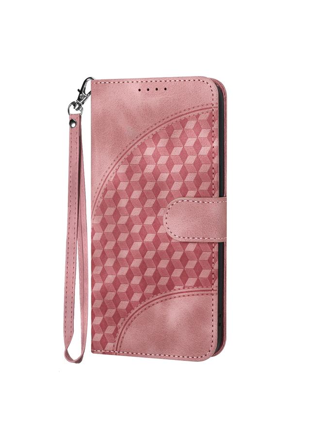 S-TOP Case For iPhone 14 Pro YX0060 Elephant Head Embossed Phone Leather Case with Lanyard - Image 2