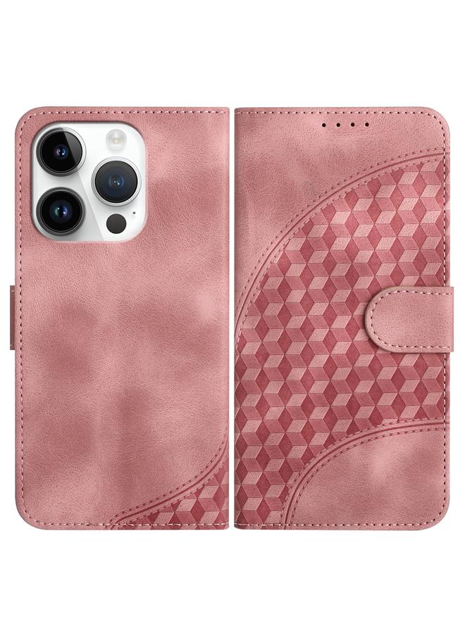 S-TOP Case For iPhone 14 Pro YX0060 Elephant Head Embossed Phone Leather Case with Lanyard - Image 1