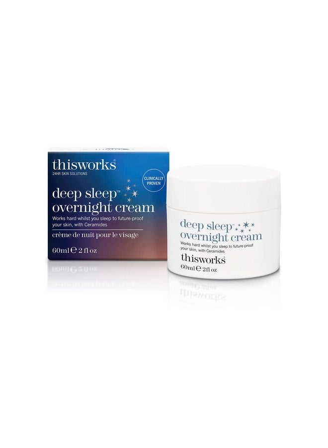 THISWORKS Deep Sleep Overnight Face Cream with Persian Silk Tree Extract, Ceramides & Copper PCA, to Help Fight Signs of Fatigue & Support Skin Renewal, 60ml - Image 1