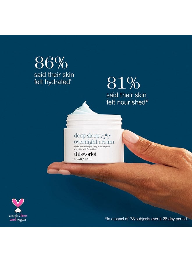 THISWORKS Deep Sleep Overnight Face Cream with Persian Silk Tree Extract, Ceramides & Copper PCA, to Help Fight Signs of Fatigue & Support Skin Renewal, 60ml - Image 3