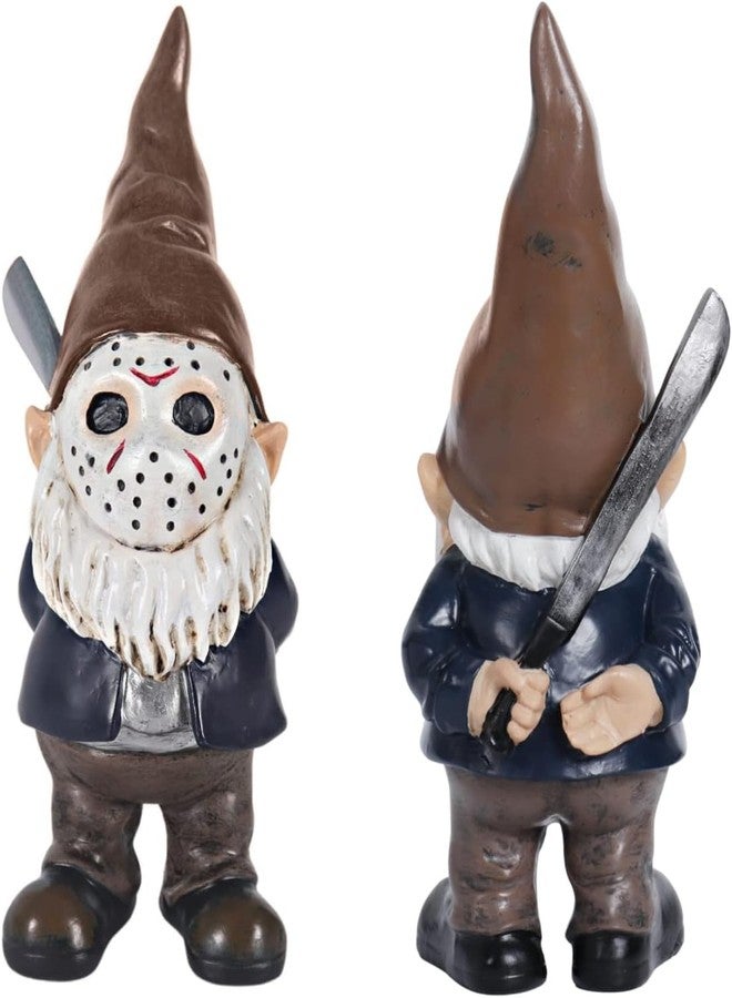 SPINNDO Horror Decor Halloween Decorations Indoor Garden Gnome Garden Statue Home Decor Horror Movie Merchandise Gifts - Brown - Image 1