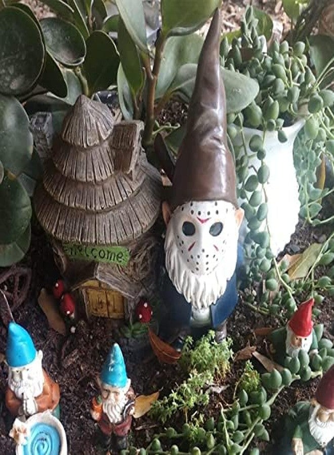 SPINNDO Horror Decor Halloween Decorations Indoor Garden Gnome Garden Statue Home Decor Horror Movie Merchandise Gifts - Brown - Image 3