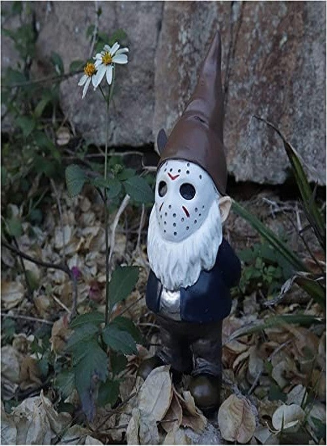 SPINNDO Horror Decor Halloween Decorations Indoor Garden Gnome Garden Statue Home Decor Horror Movie Merchandise Gifts - Brown - Image 4