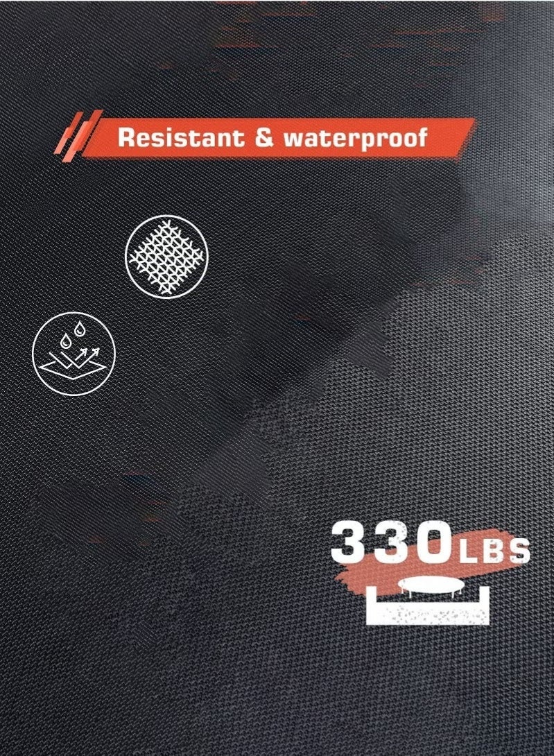 والالا ترامبولين صغير قابل للطي مقاس 40 بوصة، أقصى حمولة 330 رطل، جهاز ارتداد اللياقة البدنية مع مقبض إسفنجي قابل للتعديل، ترامبولين تمارين رياضية للبالغين، تمرينات الحديقة الداخلية - Image 5