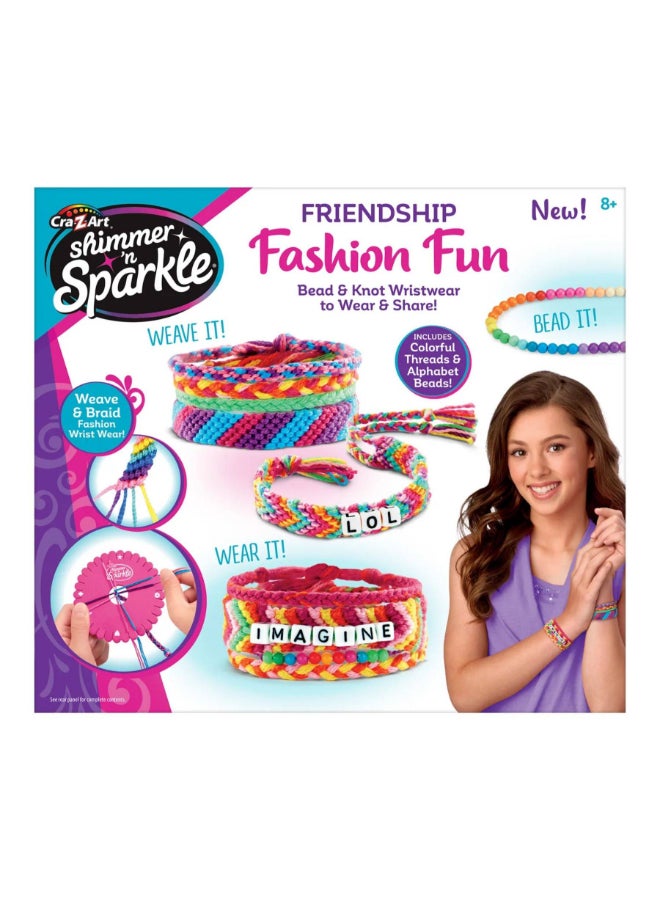 Cra-Z-Art Shimmer ‘n Sparkle Friendship Fashion Fun Bracelet Making Kit - Image 1