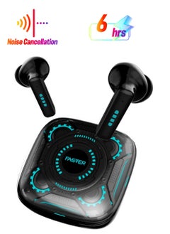 Faster Faster RGBP1 Bluetooth Earbuds Wireless Earphones- Noise Cancelling Earbuds IPX4 Water Resistance- 5.3 Bluetooth Earphones Wireless InEar Headphones- ANC Earbuds Wireless Bluetooth 6 Hours Playtime  - Image 1