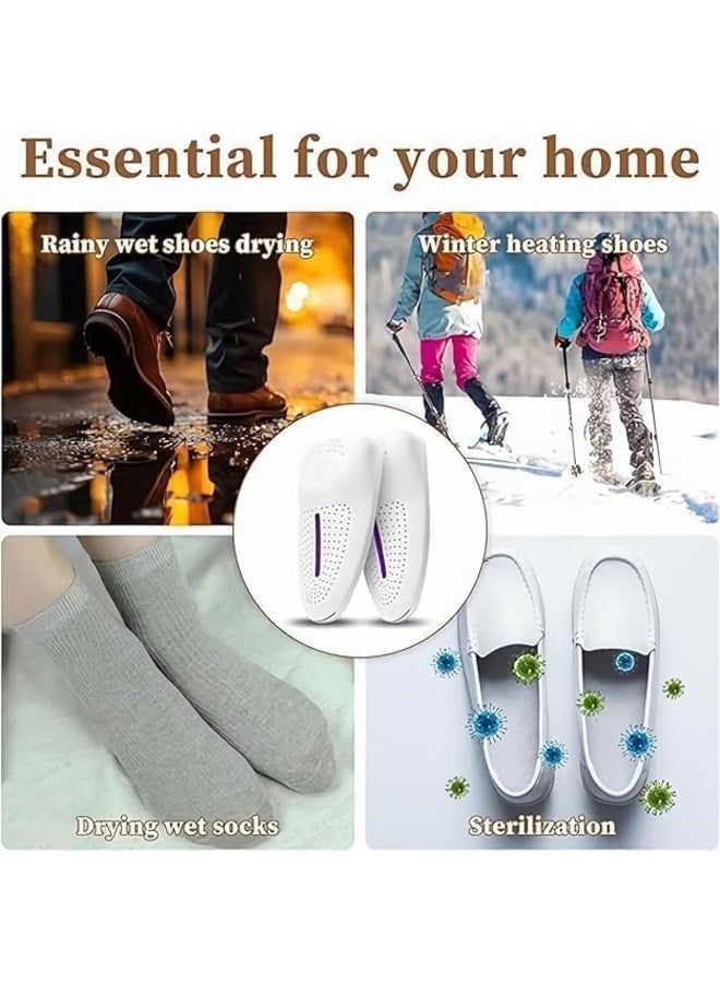 Portable Electric Shoe Dryer & Boot Warmer with 360° Heat Circulation, Smart Timer, Fast Deodorization & Moisture Removal for Sneakers, Boots, Gloves & Socks - Image 3