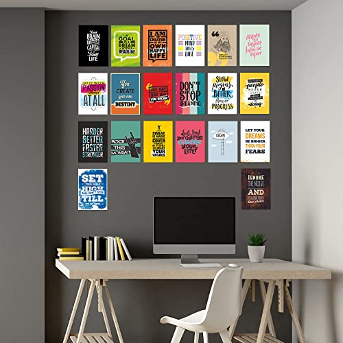 PAPER PLANE DESIGN Inspirational Wall Abstract Motivational Poster Set of 20 (A4 size) (Poster) - Image 4
