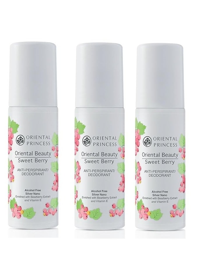 ORIENTAL PRINCESS Oriental Beauty Sweet Berry ANTI-PERSPIRANT DEODORANT 70 ml (3pcs)  - Image 1