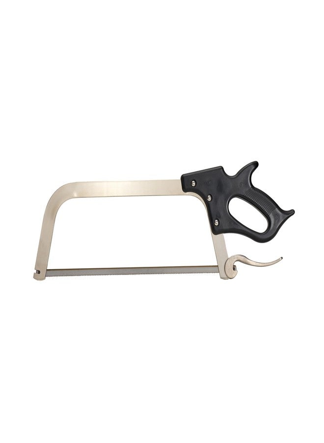 LEM Products 22" Meat Saw with Tightening Cam, Heavy Nickel-Plated Frame, Black Handle - Image 1