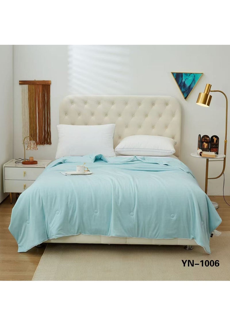 ShinyFlower Cooling Technology Summer Comforter With 100% Polyamide Fabric And Cooling Fill Ultra-Soft Lightweight Quilt Single Size 160x220cm Double Size 220x240cm - Image 3
