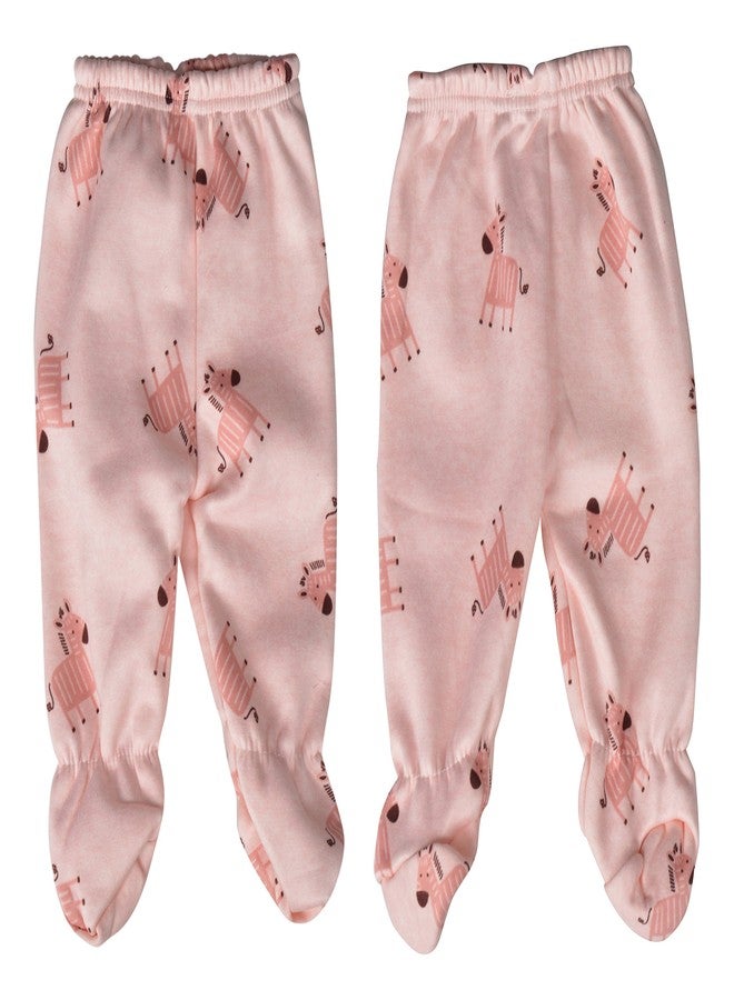 Mummamia Newborn Baby 5 Pc Clothing Winter Set with Soft Fur Lining (Best Baby Shower Gift) - Pink Zebras (0-6 Months) - Image 4