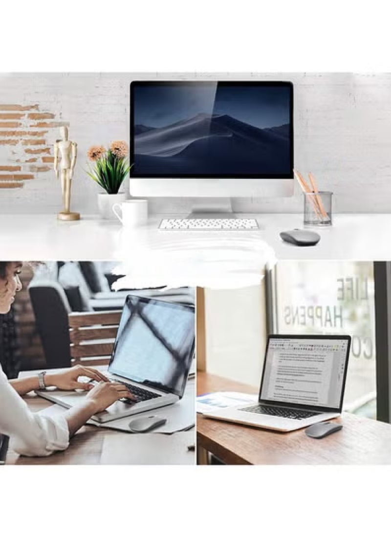 Rock Pow Wireless Mouse Mouse 2.4GHz Super Silent Wireless Optical Mouse with USB C Adapter Receiver Portable Mouse with 3-Adjustable DPI for Laptop PC Computer  - Image 4