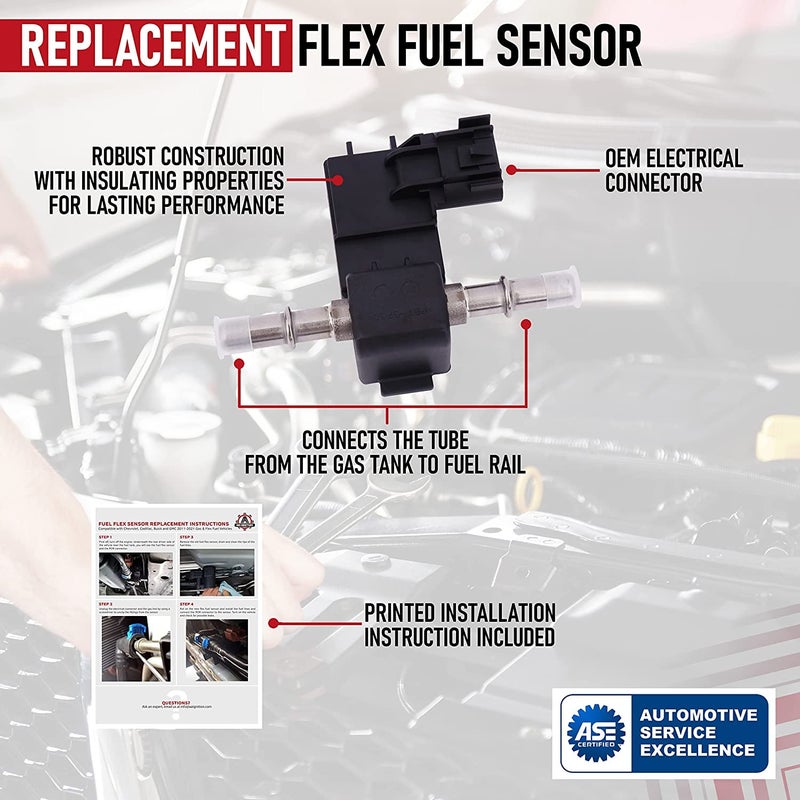 AA Ignition Replacement Flex Fuel Sensor for Buick, Cadillac, Chevy, GMC (2012-2021) - Image 4