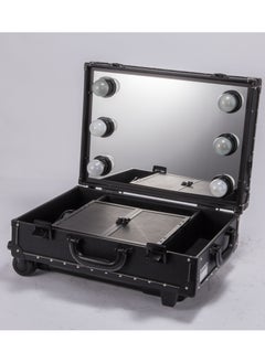 SUNRISE Makeup Cosmetic Train Case With Mirror And Lights  - Image 2