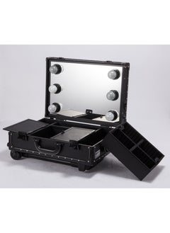 SUNRISE Makeup Cosmetic Train Case With Mirror And Lights  - Image 1