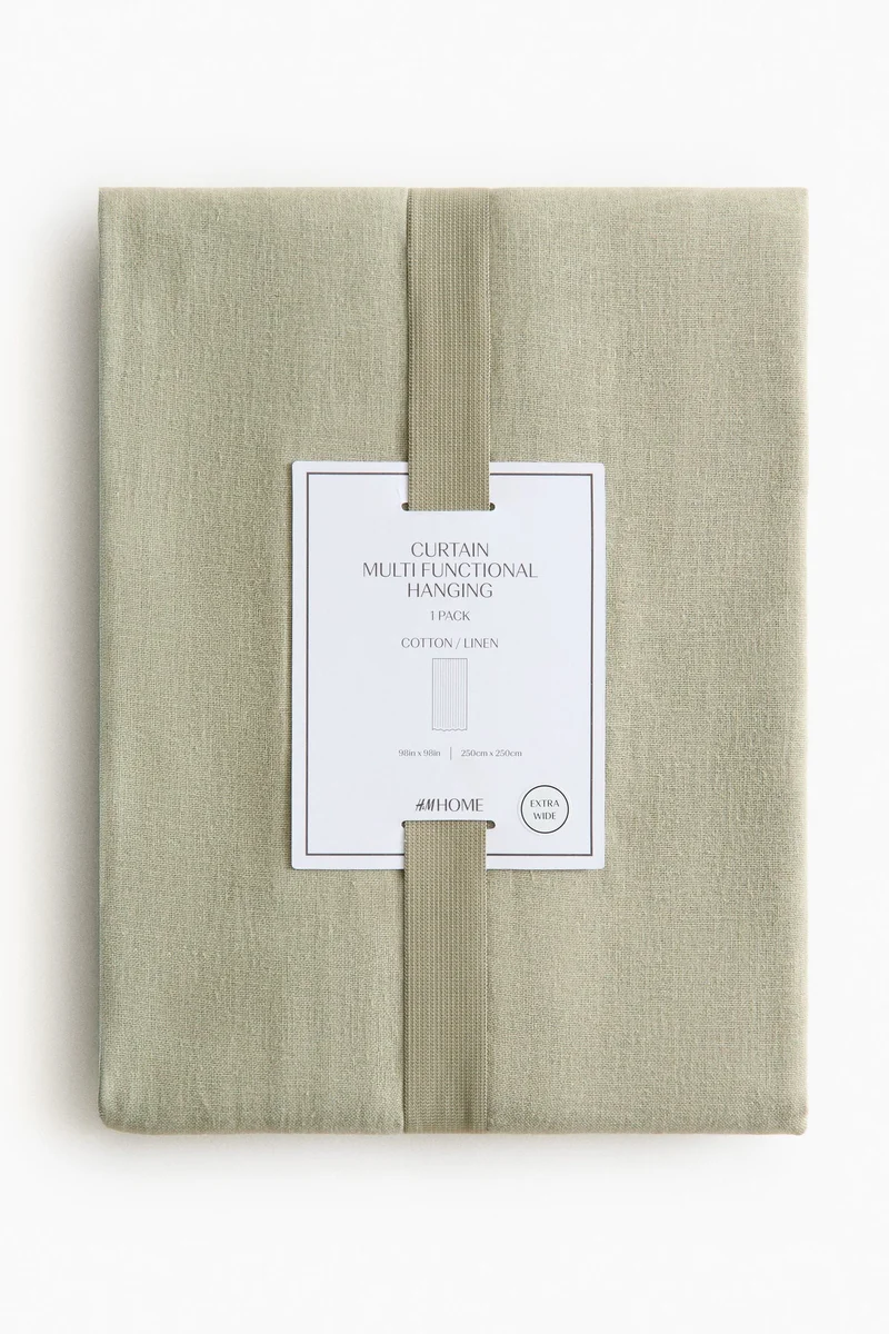 اتش اند ام ستارة عريضة وطويلة من مزيج الكتان العريض- عبوة من قطعة واحدة