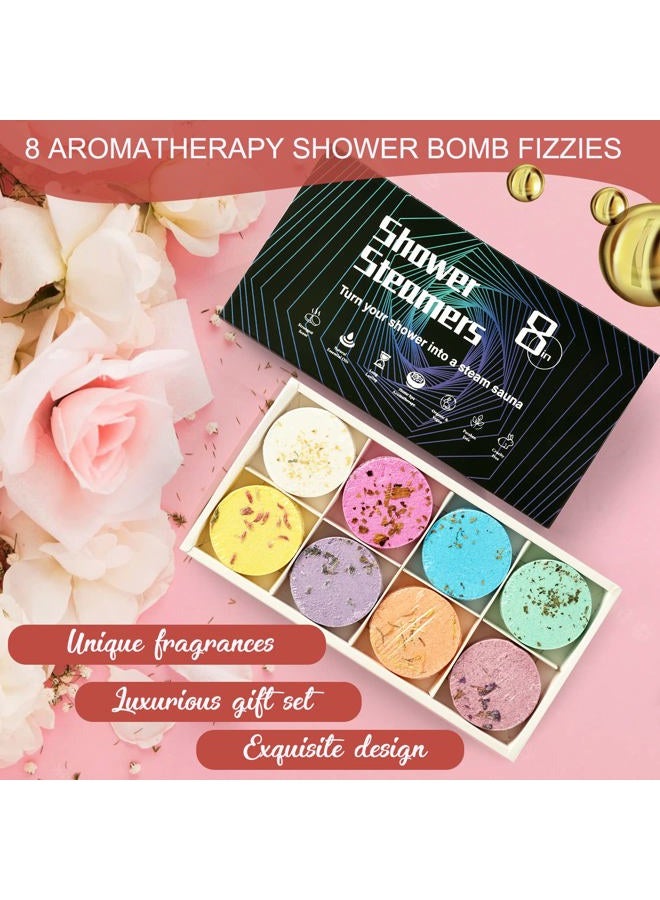 JClover Shower Steamers Aromatherapy Shower Bombs Christmas Self Care Relaxation Gifts for Women and Men includes Eucalyptus - Image 2