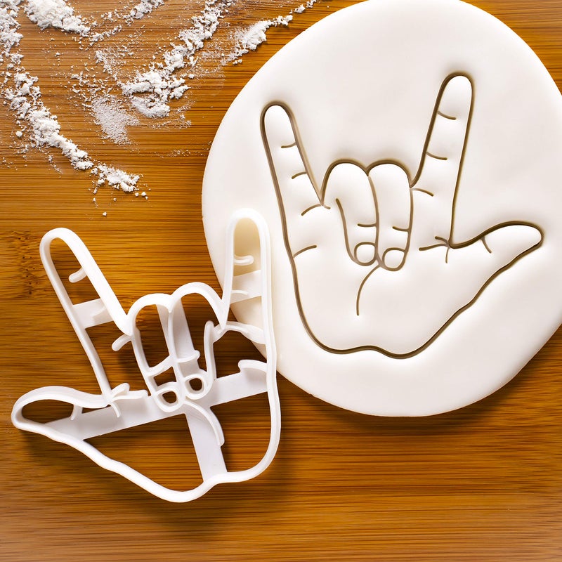 Bakerlogy Hand Sign I Love You cookie cutter  1 piece - Bakerlogy - Image 1