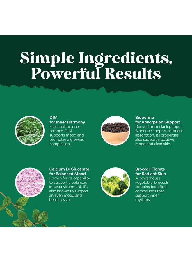 نايتشرز كرافت مكمل غذائي نقي DIM للرجال مع بيوبيرين - مانع هرمون الاستروجين DIM للرجال لتحقيق توازن الهرمونات وصحة البروستاتا - مركب التستوستيرون ثنائي إندوليل ميثان مع زهرات البروكلي - 60 كبسولة - Image 4