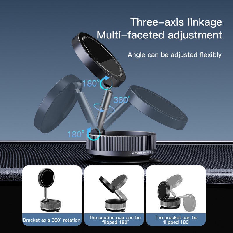 2026 New Car Metal Phone Holder - Vacuum Suction Mount for  Navigation - Image 5
