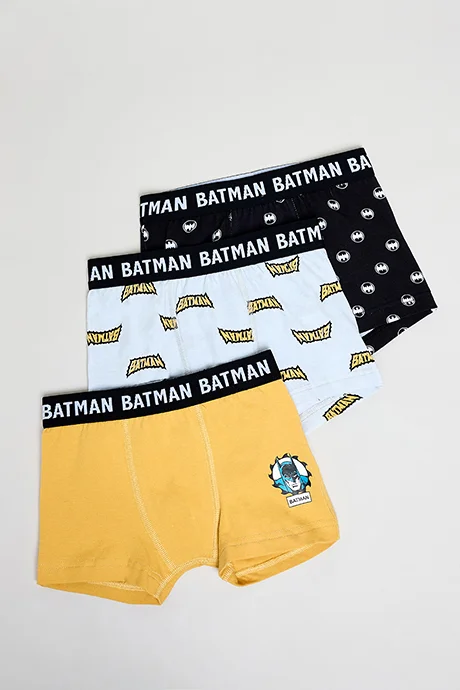R&B 3 Pack Batman Print Briefs