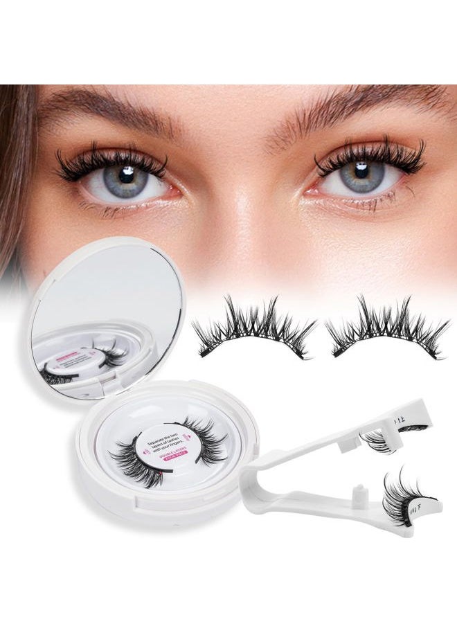 PRO LASHBEAUTY Cluster Lashes, 72 Pcs Individual Lashes, Lash Clusters DIY Eyelash Extension, Super Thin Band Reusable Soft & Comfortable (Into You-01-D-14mm)  - Image 1