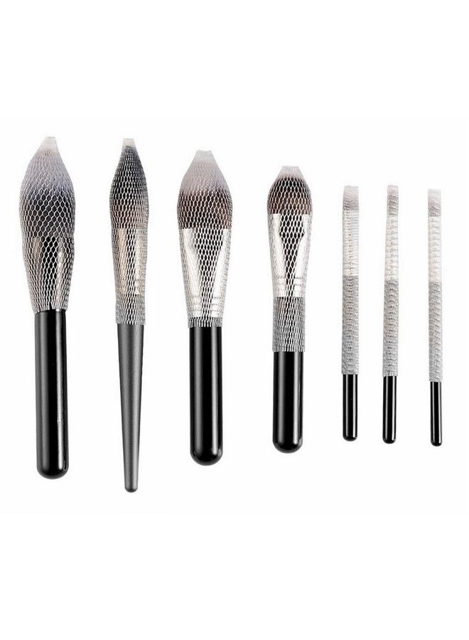 CLOTHOBEAUTY 40 Pcs Makeup Brushes Pen Guard Protector Set Reusable Expandable Mesh Cover(Not Include Brushes) - Image 4