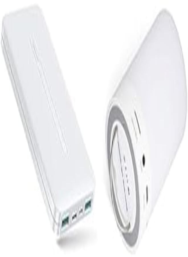 JOYROOM - Travel Essential Bundle (Joyroom JR-T012 Top Star mobile power 10000mAh white + Bluetooth speaker with smart touch led mood lamp, portable romantic lighting bluetooth speaker) - Image 1
