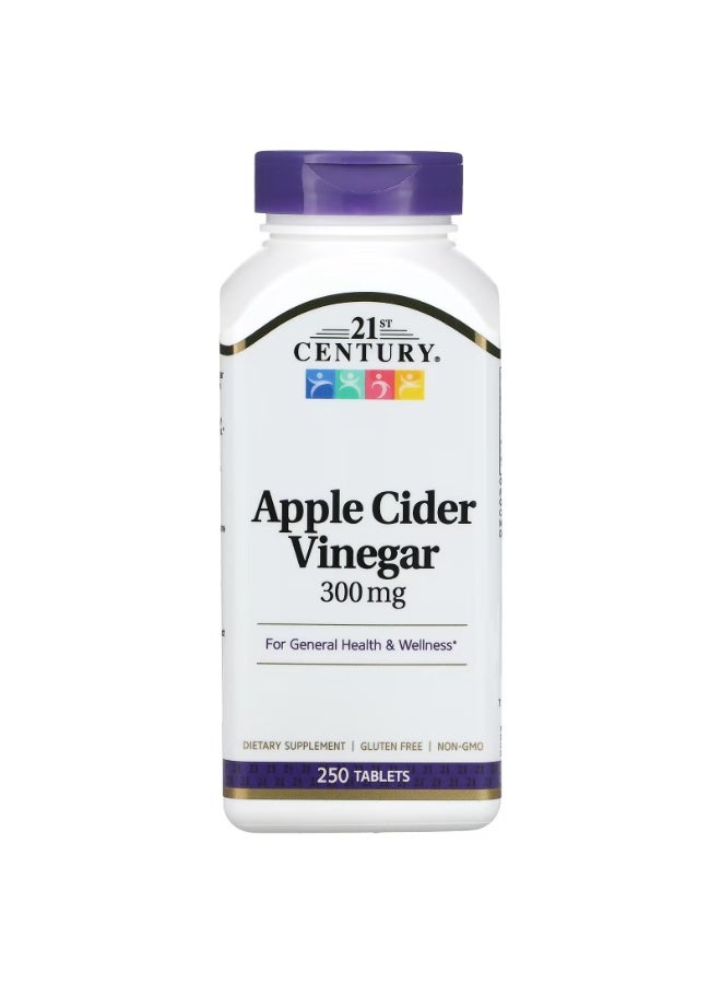 القرن الحادي والعشرون خل التفاح من القرن الحادي والعشرين 300 مجم 250 قرص - Image 1