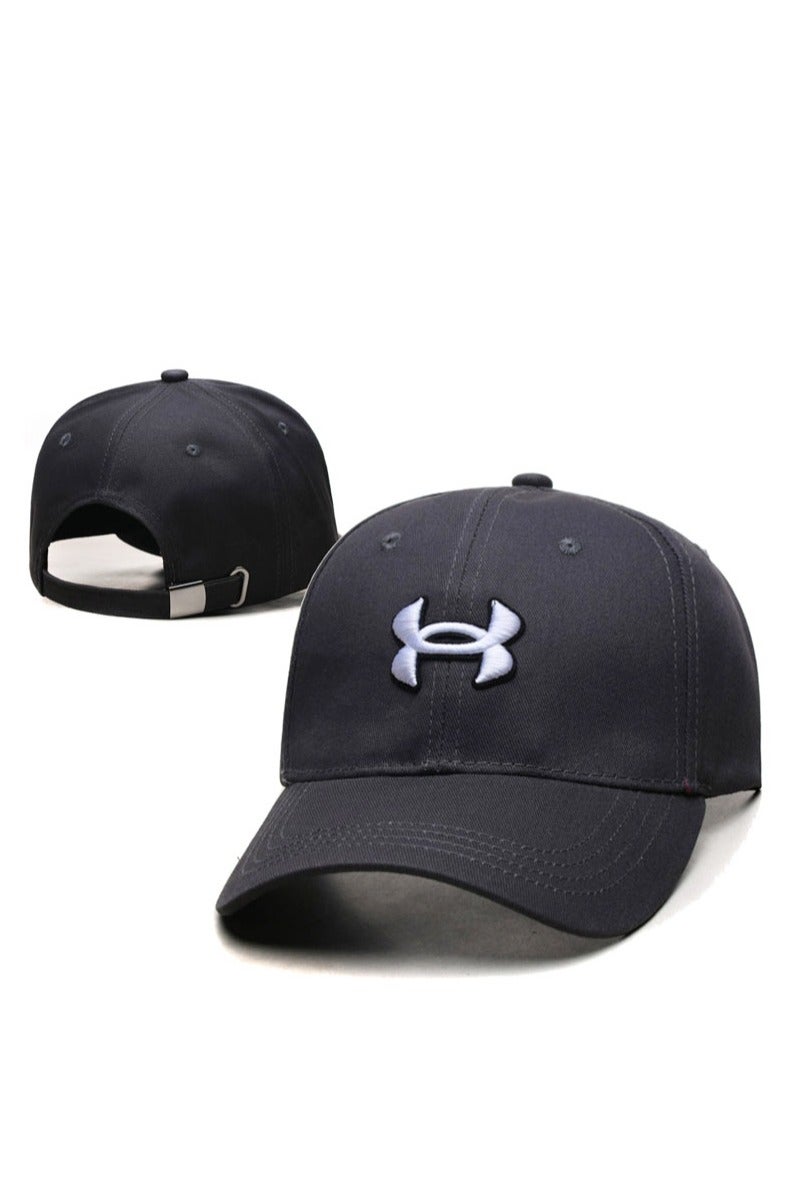 Under Armour Dark grey Baseball Cap, Classic Logo Embroidery, Adjustable Sports Casual Cap