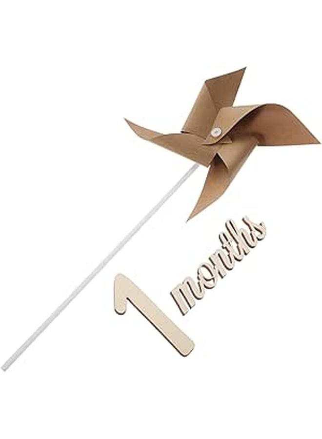 Newborn Photography Windmill Prop Set For Baby Full Month Photo Decor Souvenirs - Image 1