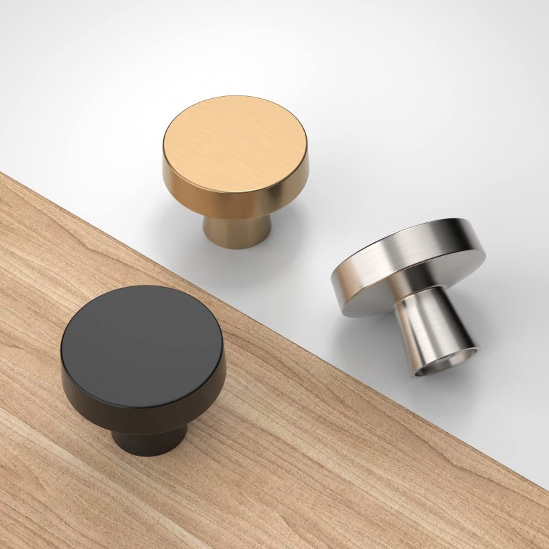 Knoklock 10 Pack Kitchen Cabinet Knob Champagne Bronze Round Dresser Knobs Gold Drawer Knobs Kitchen Cabinet Hardware Knobs For Dresser Drawers - Image 3