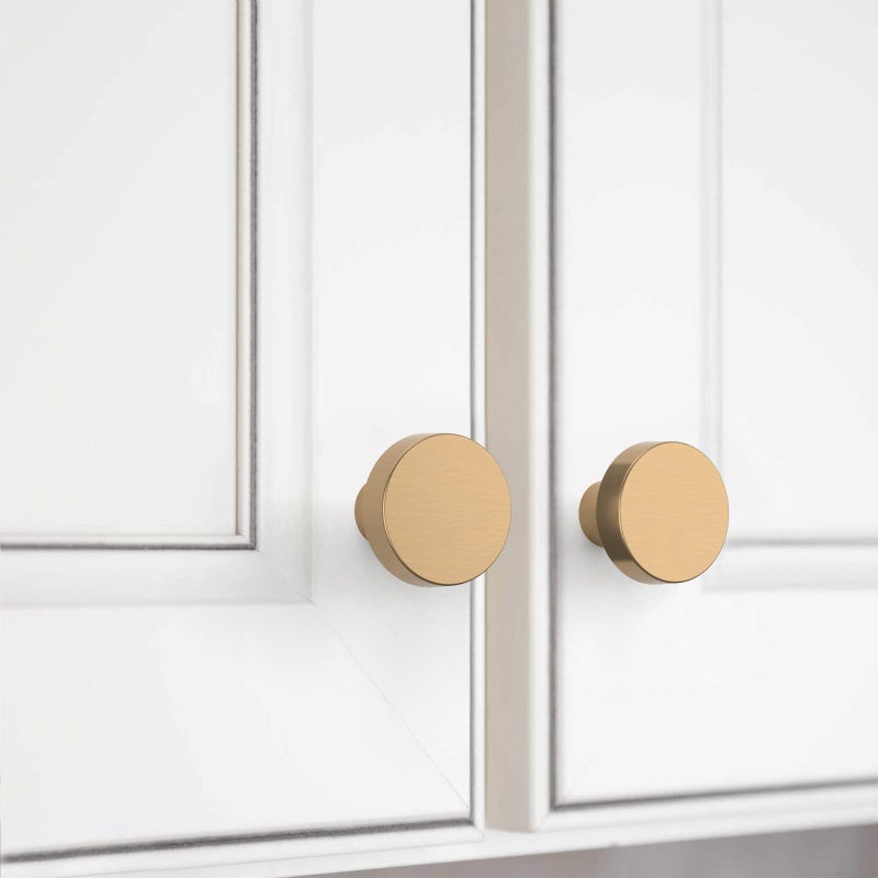 Knoklock 10 Pack Kitchen Cabinet Knob Champagne Bronze Round Dresser Knobs Gold Drawer Knobs Kitchen Cabinet Hardware Knobs For Dresser Drawers - Image 4