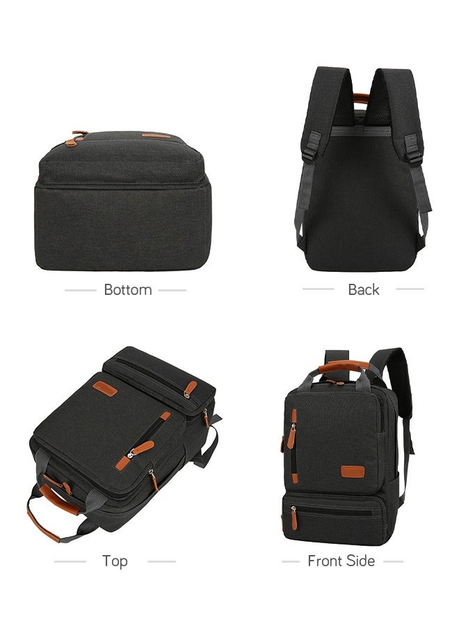roaiss Versatile 3-Piece Oxford Backpack Set for Men Durable Schoolbag Shoulder Bag and Clutch Ideal for College and Business with Ample Storage and Anti-theft Features  - Image 5