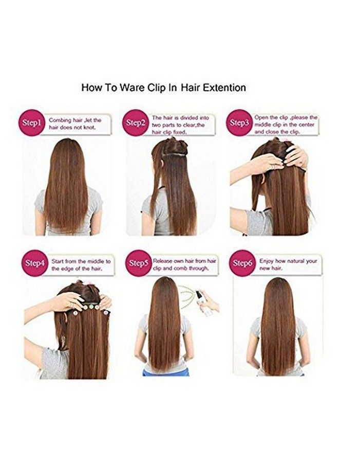 Rapidsflow Best Quality 5 Clips Curly Hair Extensions For Women And Girls 32 inch Stretch Length 200gm approx (Burgundy Highlighting) - Image 3