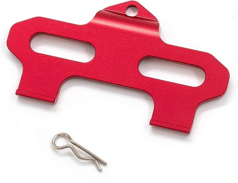 Red Aluminum Battery Holddown Replacement for 1 18 Scale RC Car - Image 1