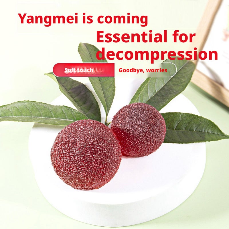Ultra-Soft Arbutus Fruit Squishy Toy for Stress Relief - Image 1