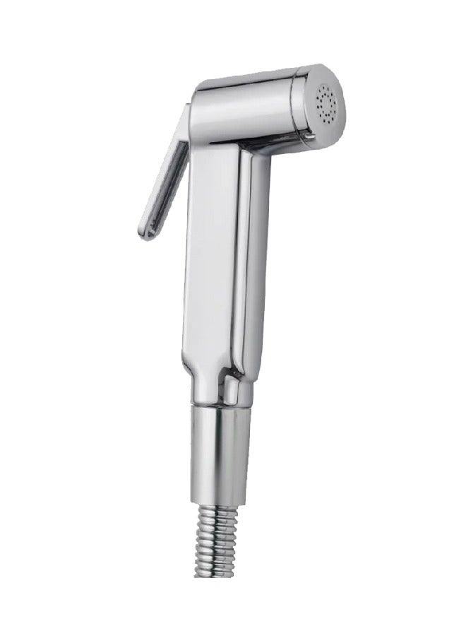 الاتحاد ت ر مجموعة شطاف بيديه ممتازة - مطلي بالكروم ABS للمرحاض مع خرطوم مرن مقاس 47 بوصة، بخاخ عالي الضغط، مانع للتسرب وسهل التركيب - Image 1