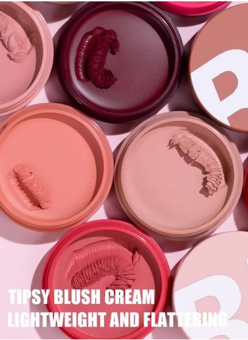 pudaier - Blush Matte Face Blusher Long wearing Makeup Balm Waterproof Facial Nourishing Blush Cream Blush for Contours Cheeks Infused with Castor Oil and Vitamin E Ultra Pigmented Blush for Natural Glow 02 - Image 1