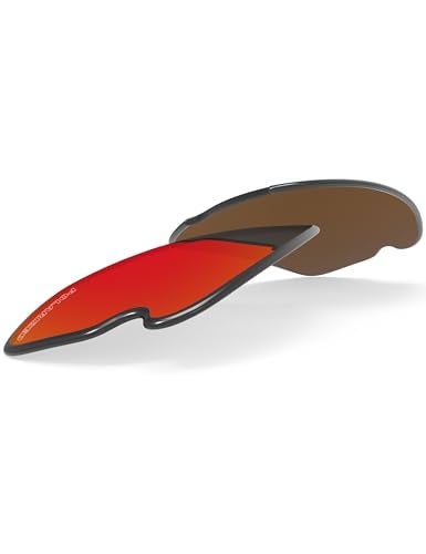 BLAZERBUCK Polarized Replacement Lenses & Sock Kit for Oakley Flak 2.0 OO9295 - Fire Red - Image 2