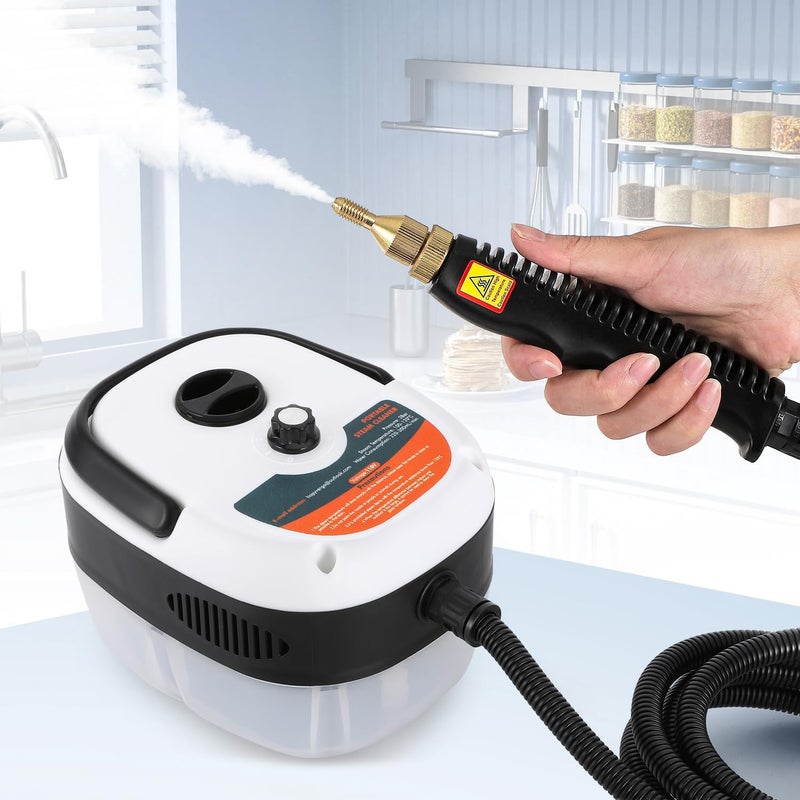 Hapyvergo 2500W Handheld Steam Cleaner High Pressure Steamer for Cleaning for Grout Tile Hand Held Portable Steamer Cleaner for Car Auto Small Mini Power Cleaning Steamer High Heat for Home