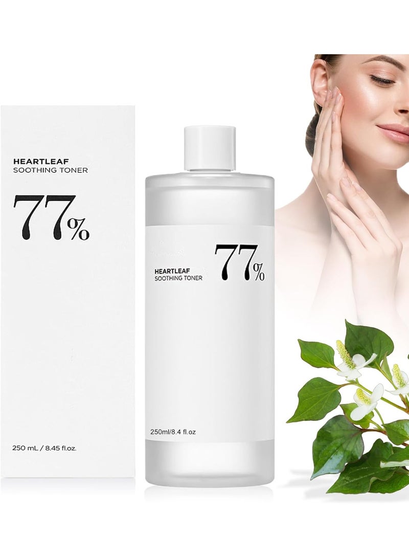 DubaiGallery Heartleaf 77% Soothing Toner I pH 5.5 Trouble Care, Calming Skin, Refreshing, Hydrating, Purifying, Cruelty Free, Vegan 250ml - Image 1