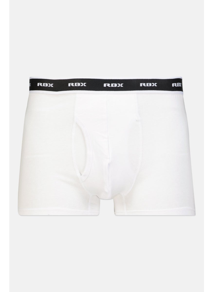 RBX - Men 3 Pieces Brand Logo Boxer Briefs, Navy/White - Image 1