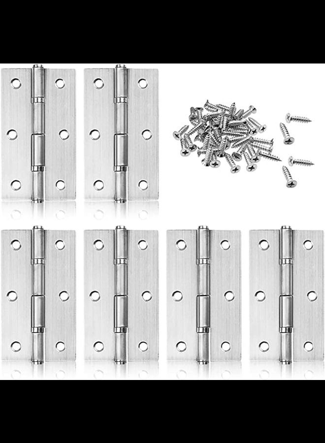 ABBASALI 6Packs Cabinet Hinge Stainless Steel Hinges 40 x 70mm Door Hinge Folding - Image 1