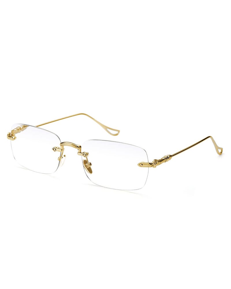 TERAISE Frameless Metal Reading Glasses for MenWomen Blue Light Blocking Rimless Fashion Comfortable Computer Eyeglasses